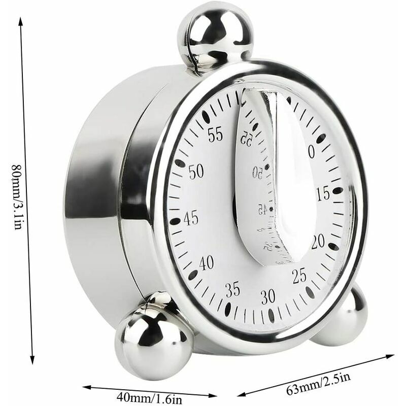 Professional Commercial Kitchen Timer 6-Channel Stainless Steel Loud Alarm  Digit