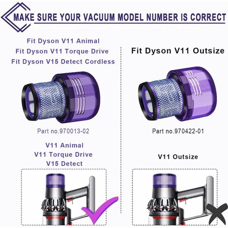 Dyson V15 Detect Complete + vacuum, Dyson filter