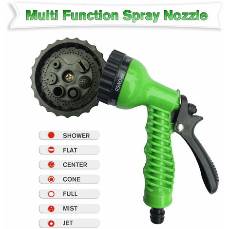 Garden Hose Nozzle, High Pressure Car Washer With Adjustable Nozzle Heavy  Duty Metal Garden Sprayer For Car Wash, Garden Lawn Watering, Silver