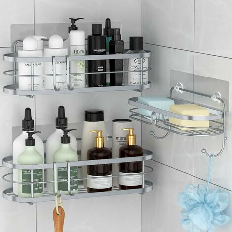 Shampoo Bottle Shelf Soap Shower Gel Holder Shelves Wall Mounted