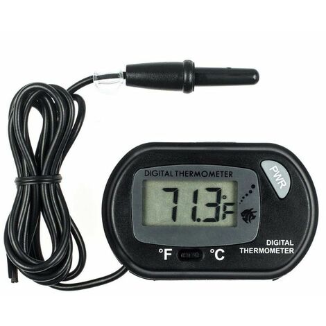 Simple Deluxe Digital Thermometer and Humidity Gauge with Remote Probes for  Brooder Reptiles Terrarium, 4 Pack