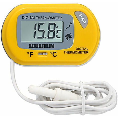 Fish Tank Thermometer, Touch Screen Digital Aquarium Thermometer with LCD  Display, Stick-on Temperature Sensor ensures Optimum Temperature in