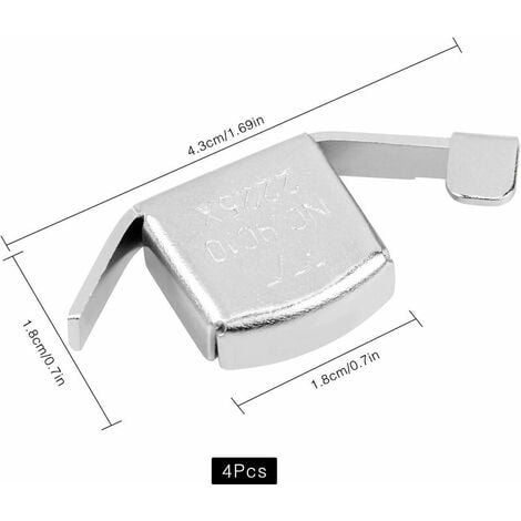 Magnetic Seam Guide 4 Pieces of Magnet for Universal Sewing Machine Metallic