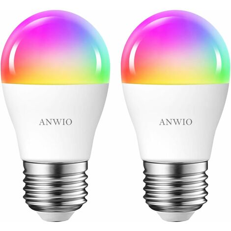 AURAGLOW 10w Remote Control Colour Changing LED Light Bulb - B22