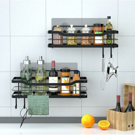 Bathroom Shelves No-drill Shampoo Storage Shower Rack Drill Free Dorm &  Kitchen Supplies Space Saving Wall-mounted Bathroom Accessories Corner  Shower Caddies Bathtub Organizer Shelf Adhesive Shelves