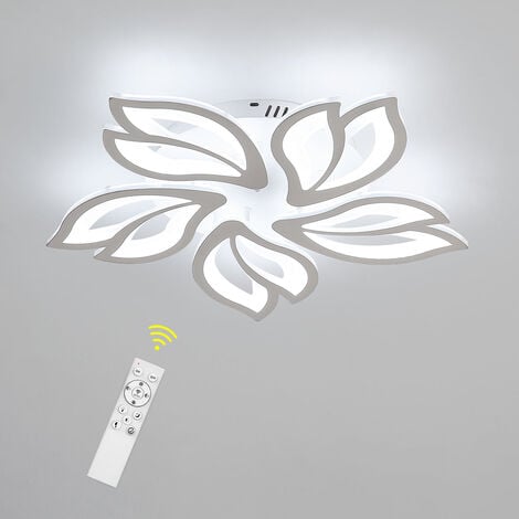 2700-6500K) / Fernbedienung Lampe Mit BRILLIANT LED Nachtlichtfunktion integriert, weiß 1x 40x40cm 25W Allie (2734lm, / LED Dimmbar Deckenaufbau-Paneel