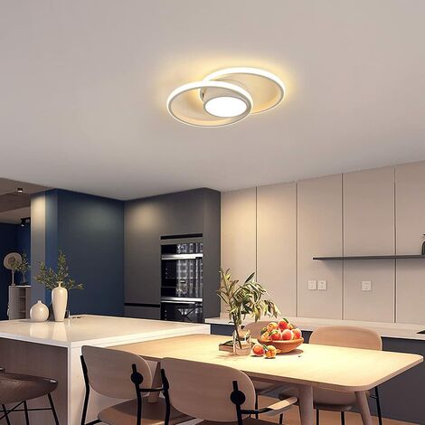 GOECO LED Deckenleuchte, Deckenleuchte für Schlafzimmer, 42W 4000lm, warmes Licht 2700k, moderne runde Deckenlampe für Schlafzimmer, Wohnzimmer, Küche, Dia 40cm