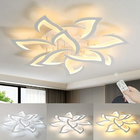 BRILLIANT Lampe Allie LED / LED weiß Fernbedienung 2700-6500K) 40x40cm integriert, Nachtlichtfunktion (2734lm, 1x Dimmbar Mit 25W / Deckenaufbau-Paneel