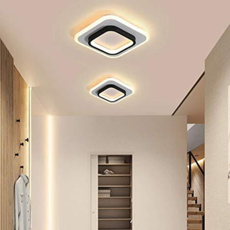 GOECO LED-Deckenleuchten, Quadratische Deckenleuchten 22W, Deckenlampe 3500K für Badezimmer, Wohnzimmer, Schlafzimmer, Küche, Flur (Warmweiß)