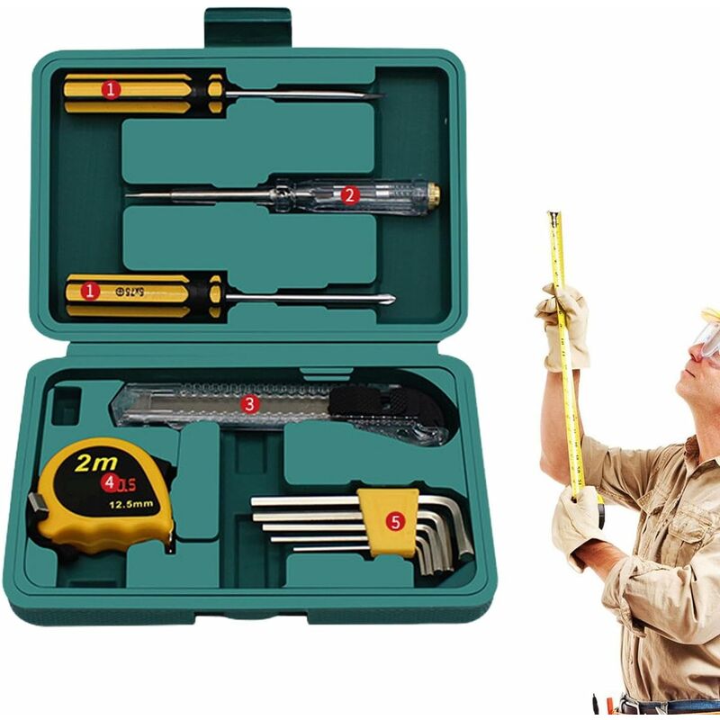 Kits d'outils ménagers, boîte à outils multifonctionnelle, kit manuel pour  la maison, nouveaux essentiels pour