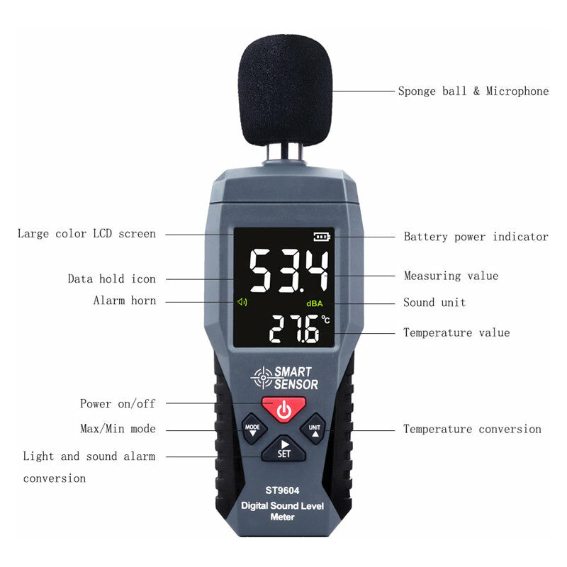 Sonomètre Voltcraft Sonomètre numérique enregistreur de données SL-451