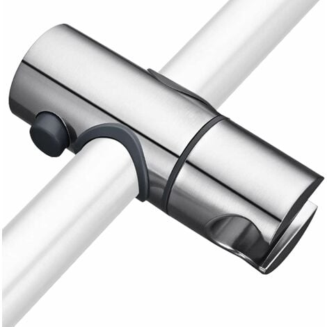 Support de pomme de douche coulissant pour tuyau diamètre 15x30mm - Support  de douchette à main rectangulaire en abs chromé pour salle de bain