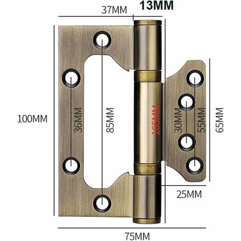 Numéro de porte 1 Eclipse en acier inoxydable poli 100mm