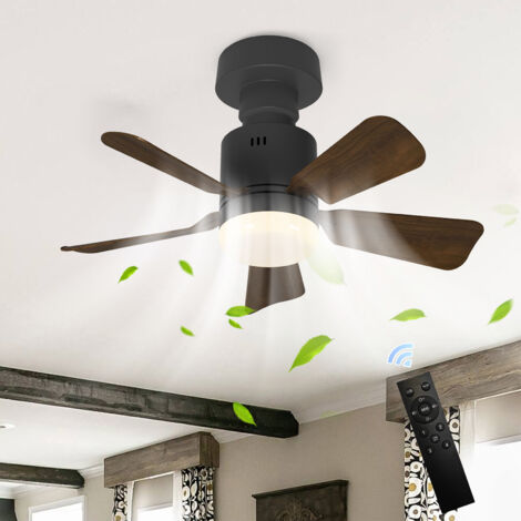 Ganeed – Ventilateur de plafond silencieux 45cm avec lumière LED dimmable – Télécommande – 3 vitesses – Pales en ABS – 24W pour 8-15 m²