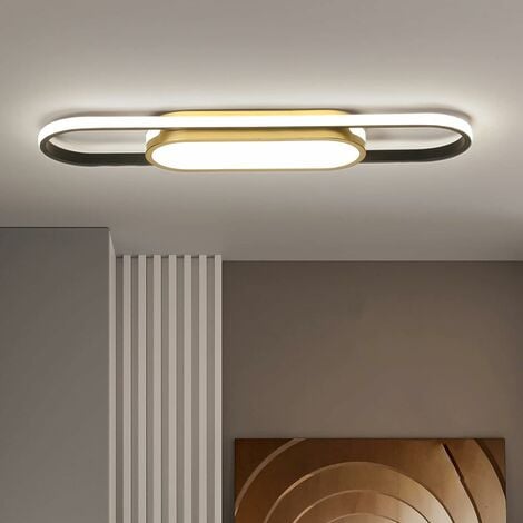Ganeed Plafonniers LED Éclairage de Plafond modernes à encastrer Dimmable  LED 40W Plafonnier avec télécommande Acrylique