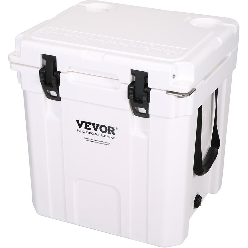 VEVOR Passive Kühlbox Eisbox 36,34 L, Isolierte Kühlbox Camping Thermobox 30-35  Dosen, Campingbox Kühlschrank mit Flaschenöffner, Isolierung Kühlbox Tragbar,  Eistruhe Cooler Multifunktional