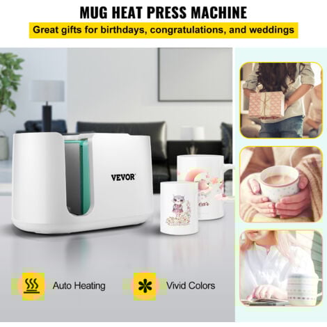 VEVOR Tassen Presse Maschine 280W - Automatische Becherbedruckung Für DIY-Geschenke