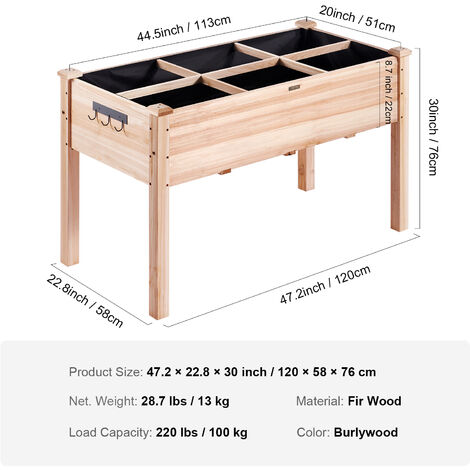 VEVOR Hochbeet Aus Metall, 360x120x30 Cm – Verzinkt, Mit Offenem Boden, Für Gemüse & Blumen