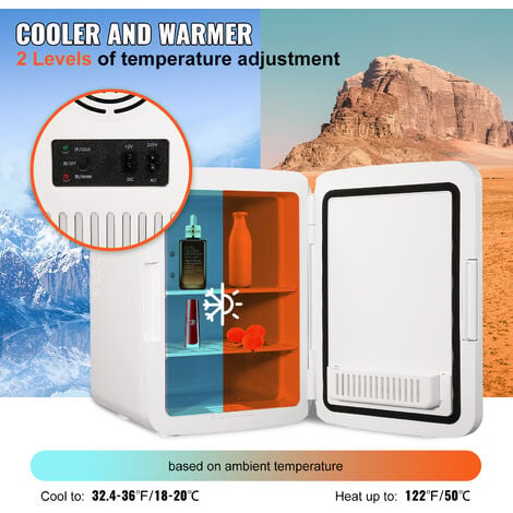 VEVOR Mini Kühlschrank, 10L Minibar Kühlschrank, 38dB ABS Mini