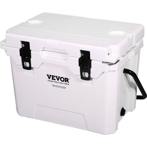 VEVOR Passive Kühlbox Eisbox 27,53 L, Isolierte Kühlbox Camping Thermobox 20-25  Dosen, Campingbox Kühlschrank