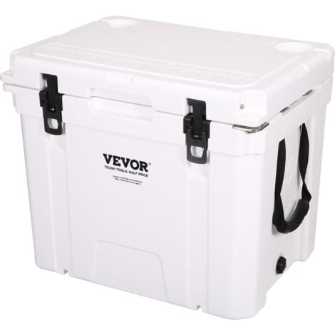 VEVOR Passive Kühlbox Eisbox 49,55 L, Isolierte Kühlbox Camping Thermobox  40-45 Dosen, Campingbox Kühlschrank