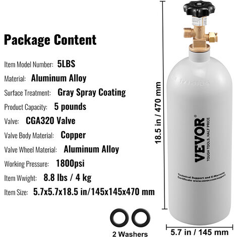 SANRLO CO2 Blasenzähler Für Aquarium - Kohlendioxid Zähler Mit Saugnapf Für Wasserpflanzen