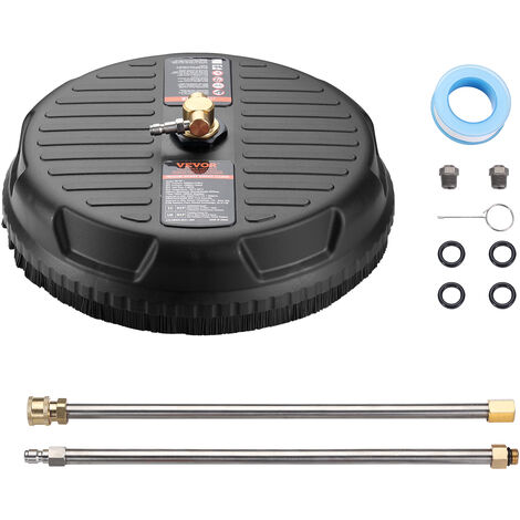 VEVOR Flächenreiniger Für Hochdruckreiniger – 395 Mm, 276 Bar, Mit 4 Rädern & 2 Düsen – Perfekt Für Terrassen, Beton & Große Flächen