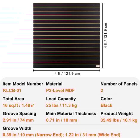 Waltool Lamellenwand-Haken 50 Stück - 15cm Schwarze Metallhaken Für Garage & Geschäft