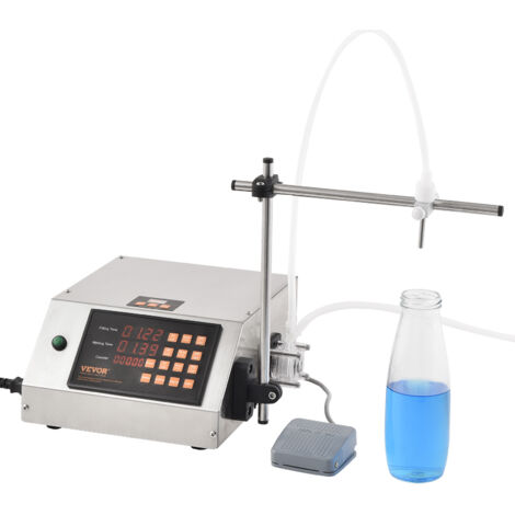 Abfüllmaschine Automatisch Edelstahl - Flüssigkeitsabfüller Mit Pedalschalter 2-3500ml