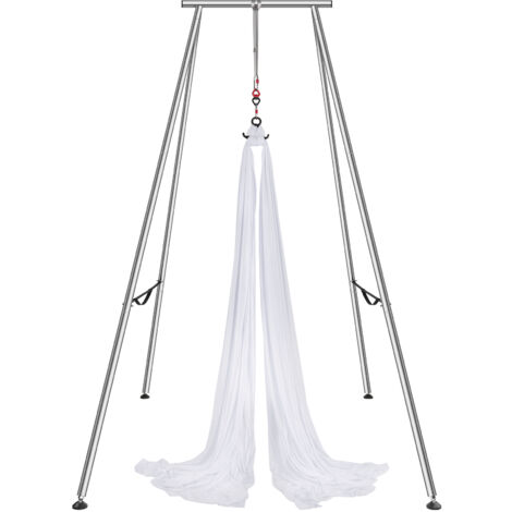 VEVOR Aerial Yoga Hängematte Mit Yogarahmen 12 X 2,6 M, Lila Yoga Swing