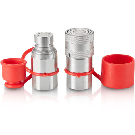 Orivin 1/2 Zoll Hydraulikkupplungen ISO16028 - Staubdicht, Mit NPT-Gewinde Für Kompaktlader & Baumaschinen