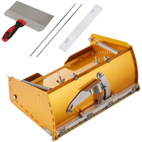 VEVOR Spachtelklingen-Set - 5 Größen 10-40 Zoll + Teleskopstiel Bis 207cm