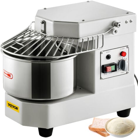 VEVOR Teigknetmaschine 8 Liter - 450W Spiralkneter Für Bäckereien & Pizzerien