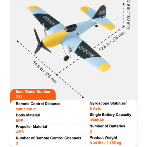 VEVOR RC-Flugzeug, 2,4 GHz 2-Kanal-Fernsteuerungsflugzeug mit 6-Achsen- Gyrostabilisator, flugbereites Flugzeugspielzeug mit 2 Batterien, RC-Segelflugzeug für Kinder, Anfänger, Rot VEVOR RC-Flugzeug, 2,4 GHz 2-Kanal-Fernsteuerungsflugzeug mit 6-Achsen- Gyrostabilisator, flugbereites Flugzeugspielzeug mit 2 Batterien, RC-Segelflugzeug für Kinder, Anfänger, Rot