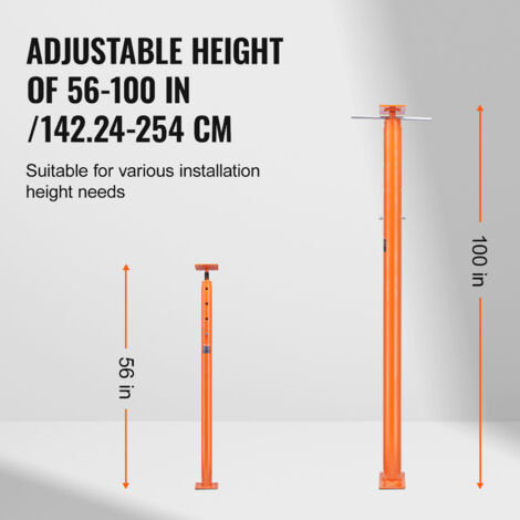 BISupply Kellerbodenheber – Verstellbar Bis 91,4 Cm, Trägt 3.084–4.400 Kg, Temporäre Stütze