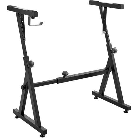 Keyboardständer Z-Form, Schwarz Matt – Stufenlos Produktbild-Vorschau 8
