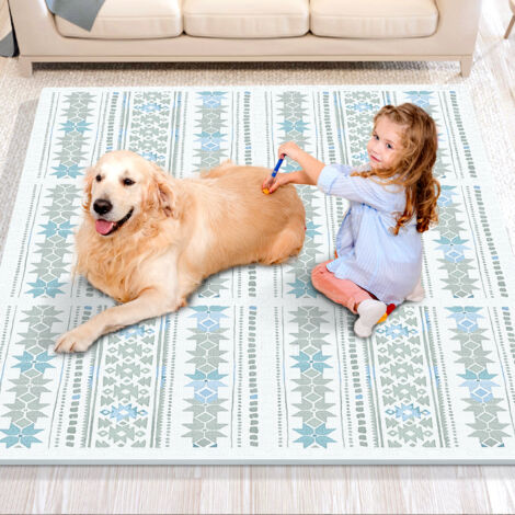 VEVOR Spielmatte 36-teilig - Eva-Schaum Puzzlematte 315x315mm Kamel Grau Beige