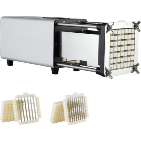 VEVOR Pommes-Schneider Edelstahl - Manueller Gemüseschneider Mit 4 Klingen