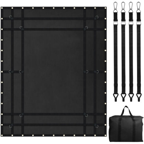 VEVOR Frachtnetz, 183 x 145 cm, LKW-Ladungsnetz für die Ladefläche, 4 verstellbare Gurte mit Karabinern und gummibeschichteten Haken, langlebig, geeignet für Pickup, Jeep, LKW, SUV, Boot (schwarz VEVOR Frachtnetz, 183 x 145 cm, LKW-Ladungsnetz für die Ladefläche, 4 verstellbare Gurte mit Karabinern und gummibeschichteten Haken, langlebig, geeignet für Pickup, Jeep, LKW, SUV, Boot (schwarz