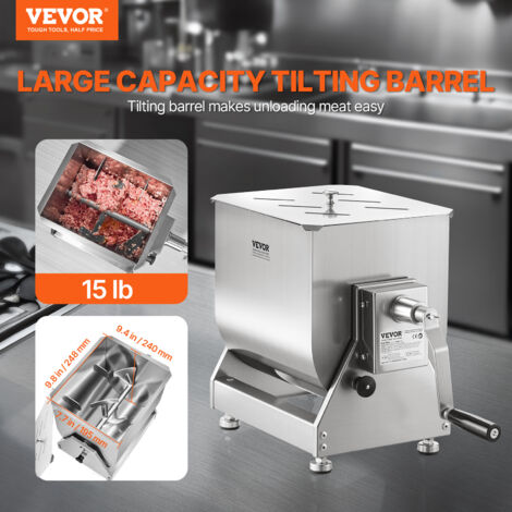 VEVOR Manueller Fleischmischer 15 L – Kippbarer B Produktbild-Vorschau 4