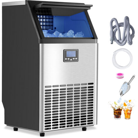 VEVOR kommerzielle Eismaschine (45,36 kg/Tag) Eisbereiter mit 14,97 kg ...