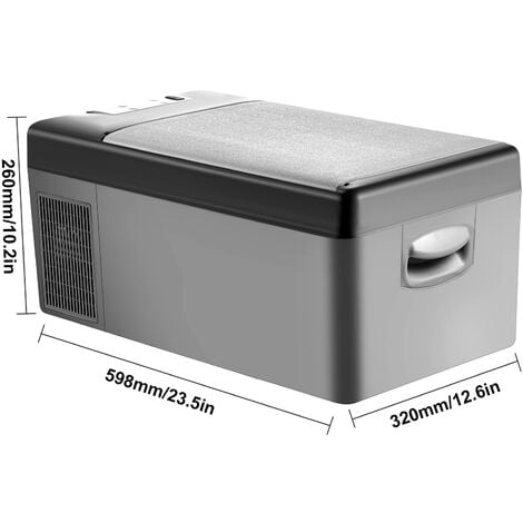 VEVOR Tragbare Gefrierbox Minikühlschrank Elektrische Kühlbox, Auto Kühlbox  15 L 98 x 320 x 260 mm