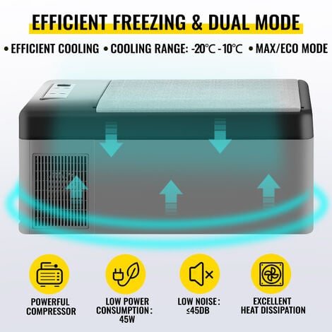 VEVOR Tragbare Gefrierbox Minikühlschrank Elektrische Kühlbox