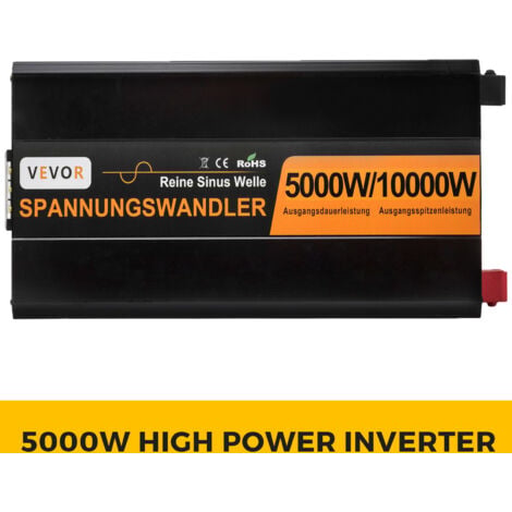 VEVOR 230V Spannungswandler Wechselrichter, 5000W Reiner