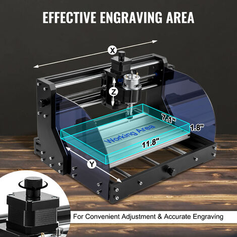 CNC 3018 Pro Router Kit Grbl 3 Achsen mit Offline 40W Modul Acryl