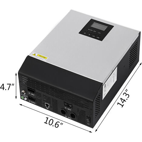 EDECOA 2000W/4000W Spannungswandler LKW Wechselrichter 24V 230V Inverter LCD USB