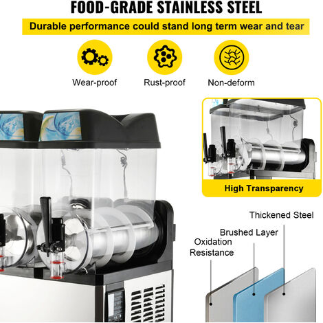 CREATE Slush Maker - 2,6L Eismaschine Mit 6 Programmen & Selbstreinigung