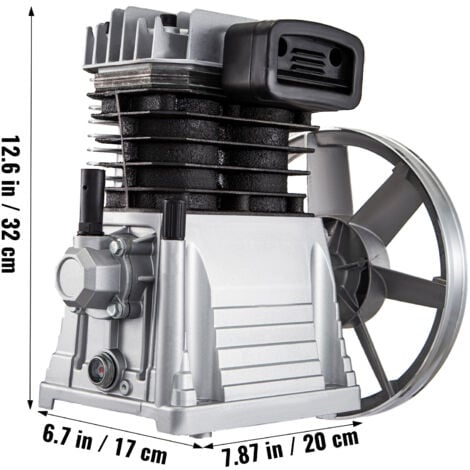 VEVOR 3KW Kompressor Aggregat, 2 Zylinder Kompressor, 375L/min Aerotec  Kompressor Luftdruck Aggregat max, 11 bar