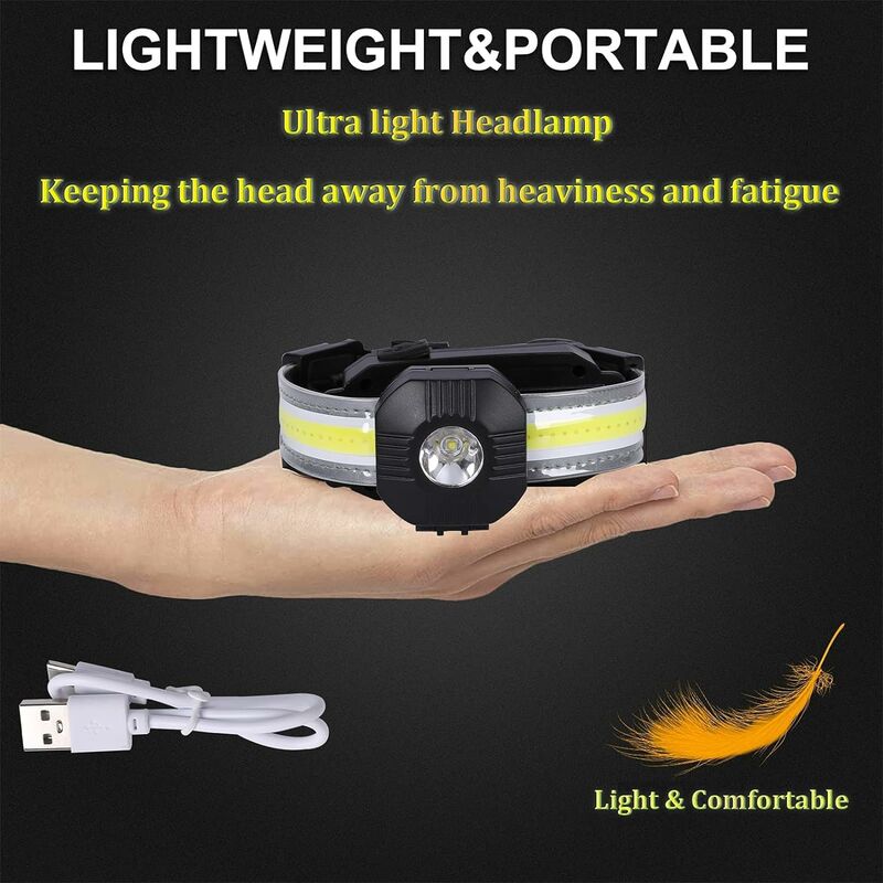 Lampe de camping LED rechargeable H10, lampe de camping portable avec mode  torche, voyant d'avertissement