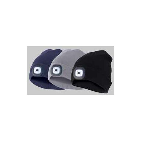 Casquette Avec Lampe Frontale LED Rechargeable - 4 LEDs, 100 Lumens, Couleur Jaune, Taille Unique